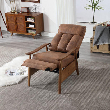 Wood Frame Armchair, Modern Accent Chair Lounge Chair for Living Room