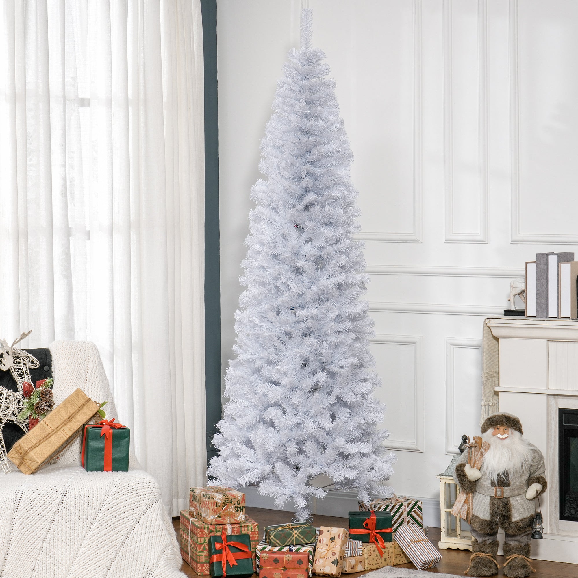 HomCom Pencil Christmas Tree - Thumbnail 3