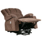 Power Lift Recliner Chair Recliners for Elderly with Heat and Massage Recliner Chair for Living Room with Infinite Position and Side Pocket,USB Charge Port.BROWN