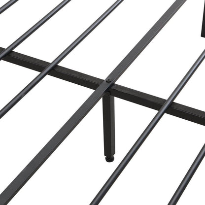 FULL Size Metal Platform Bed Frame with upholstery storage function Headboard and USB LINER and Footboard with drawers, No Box Spring Needed, Large Under Bed Storage, Easy Assemble