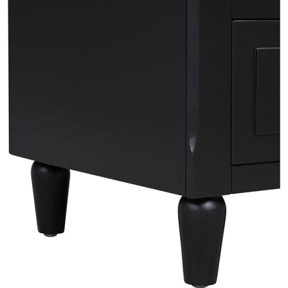 3-Drawer Nightstand Storage Wood Cabinet
