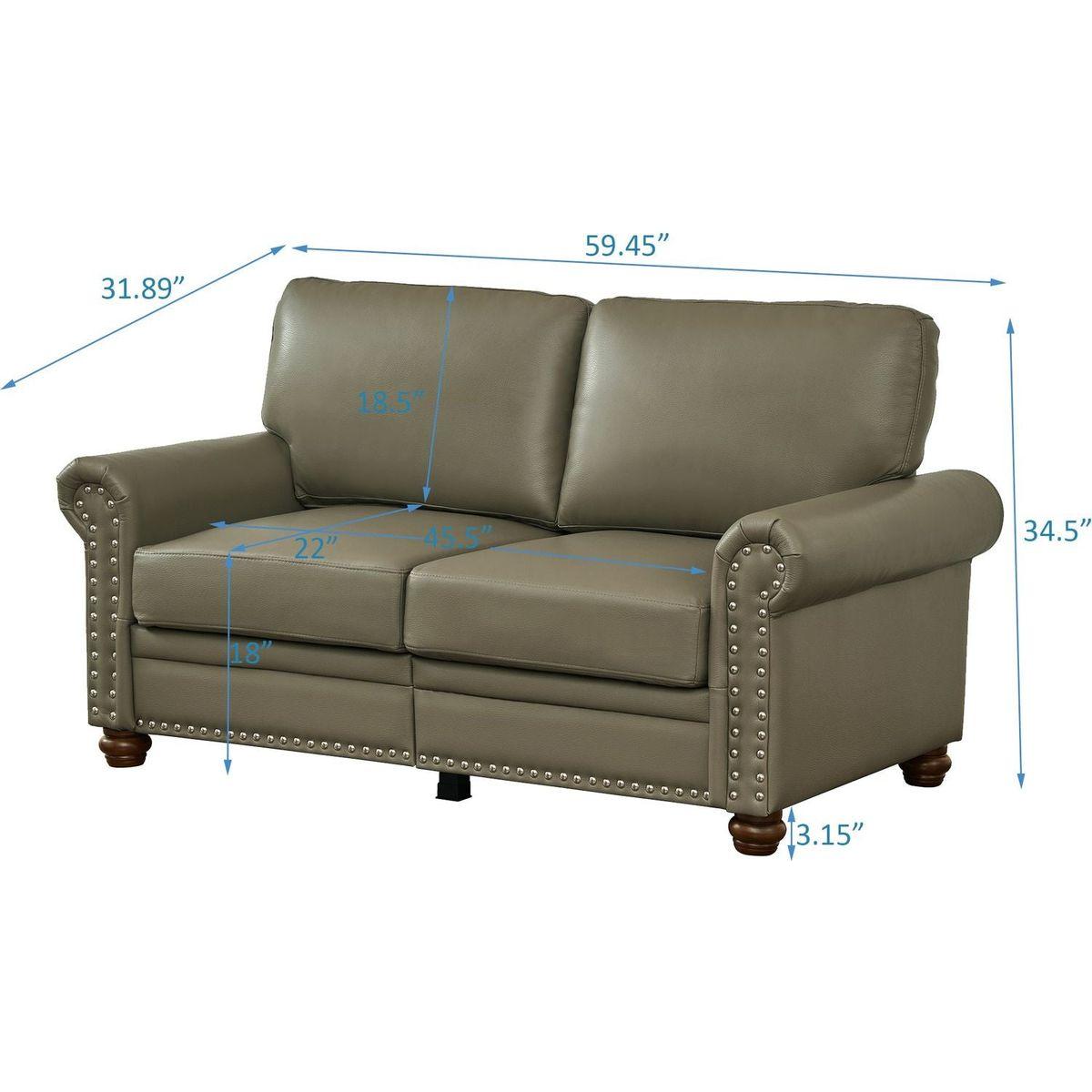 Living Room Sofa with Storage Sofa 2+3 Sectional Grey Faux Leather