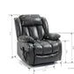 Dual Motor Infinite Position Up to 350 LBS Electric Medium size Grey Power Lift Recliner Chair with 8-Point Vibration Massage and Lumbar Heating