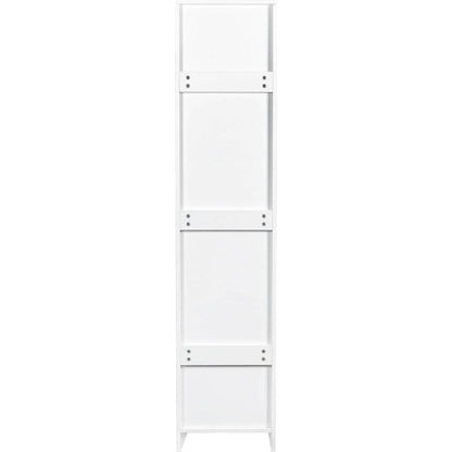 Stackable Wall Mounted Storage Cabinet, 15.75" D x 15.75" W x 70.87" H, White