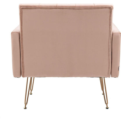 Accent Chair, leisure single sofa with Rose Golden feet