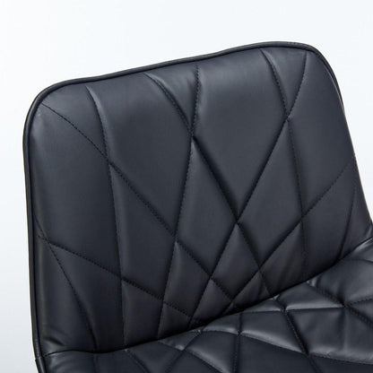 Counter Height Bar Stools Kitchen Island Barstools Adjustable Swivel Counter Stool Bar Height Island Chairs with Back,Set of 2, Black