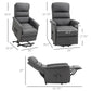 Electric Power Lift Recliner Chair for Elderly, Fabric Lift Chair with Remote Control, Side Pockets for Living Room, Gray