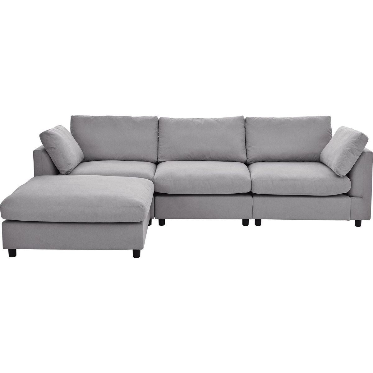 Upholstery Convertible Sectional Sofa, L Shaped Couch with Reversible Chaise