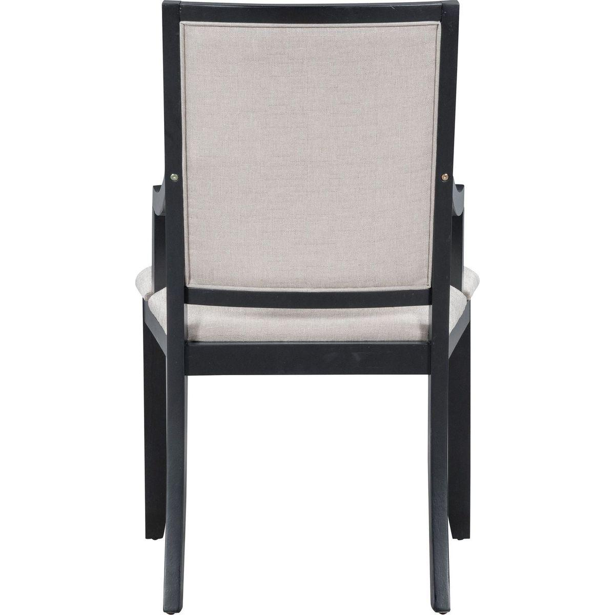 Retro 5-piece Dining Set Extendable Round Table and 4 Chairs for Kitchen Dining Room (BLACK OAK)