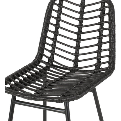 Sawtelle Outdoor Wicker Barstools (Set of 2)