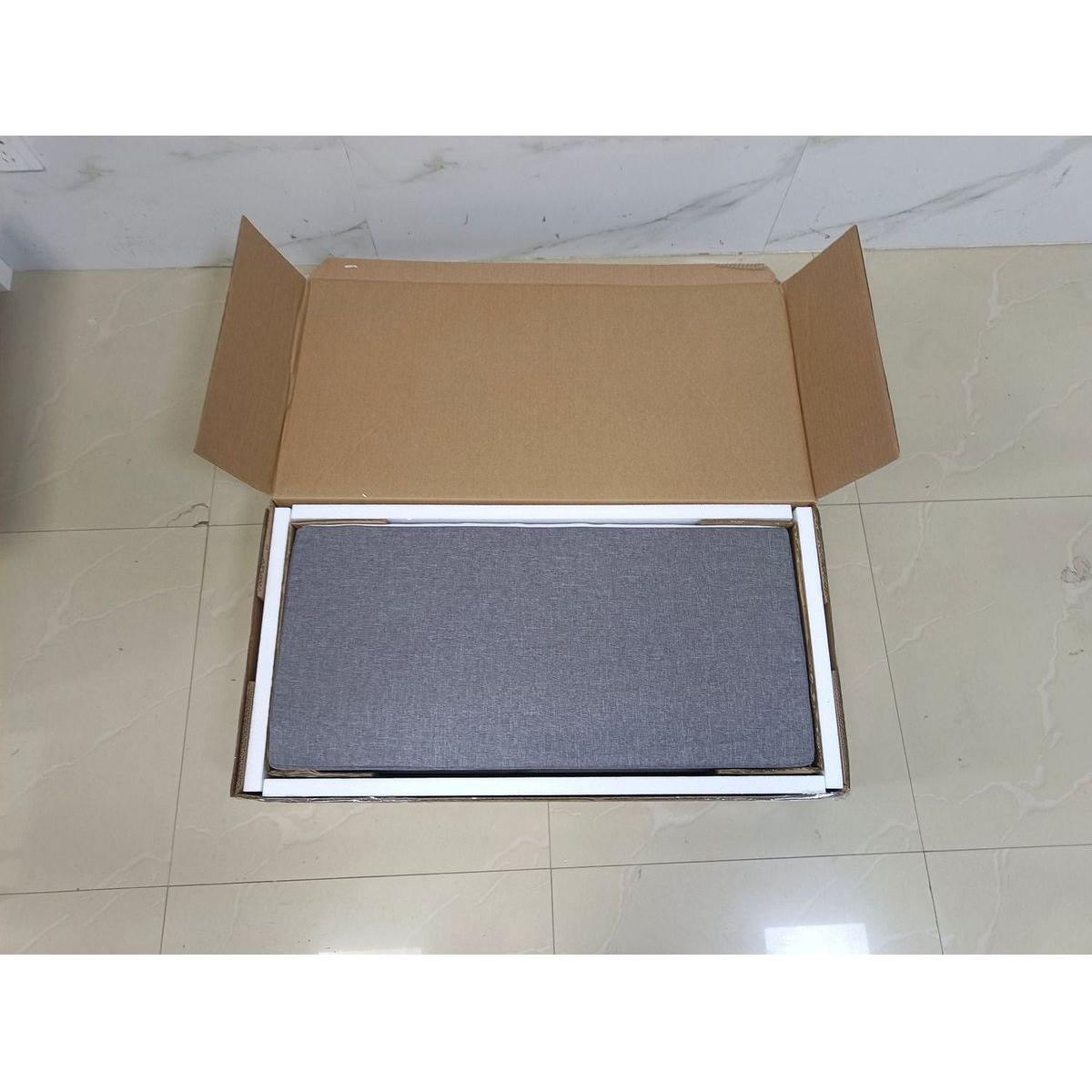 Kids Toy Box Chest, White Rubber Wood Toy Box for Boys Girls, Large Storage Cabinet with Cushion Seat Bench/Flip-Top Lid/Safety Hinge, Toy Storage Organizer Trunk for Nursery, Playroom