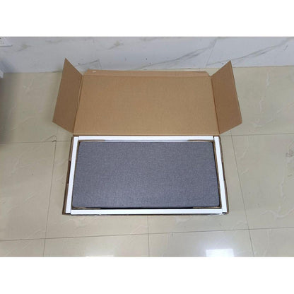 Kids Toy Box Chest, White Rubber Wood Toy Box for Boys Girls, Large Storage Cabinet with Cushion Seat Bench/Flip-Top Lid/Safety Hinge, Toy Storage Organizer Trunk for Nursery, Playroom