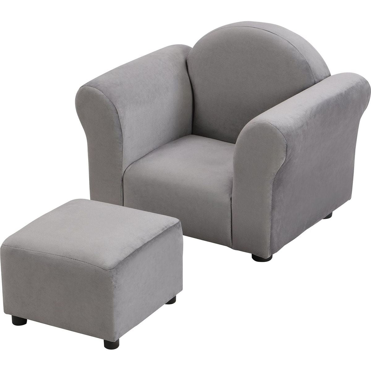 Kids Chair, Kids Upholstered Couch with ottoman