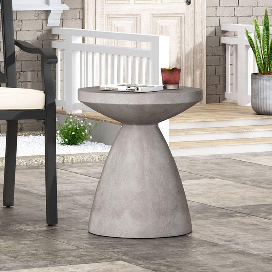 Outdoor LightWeight Concrete Side Table