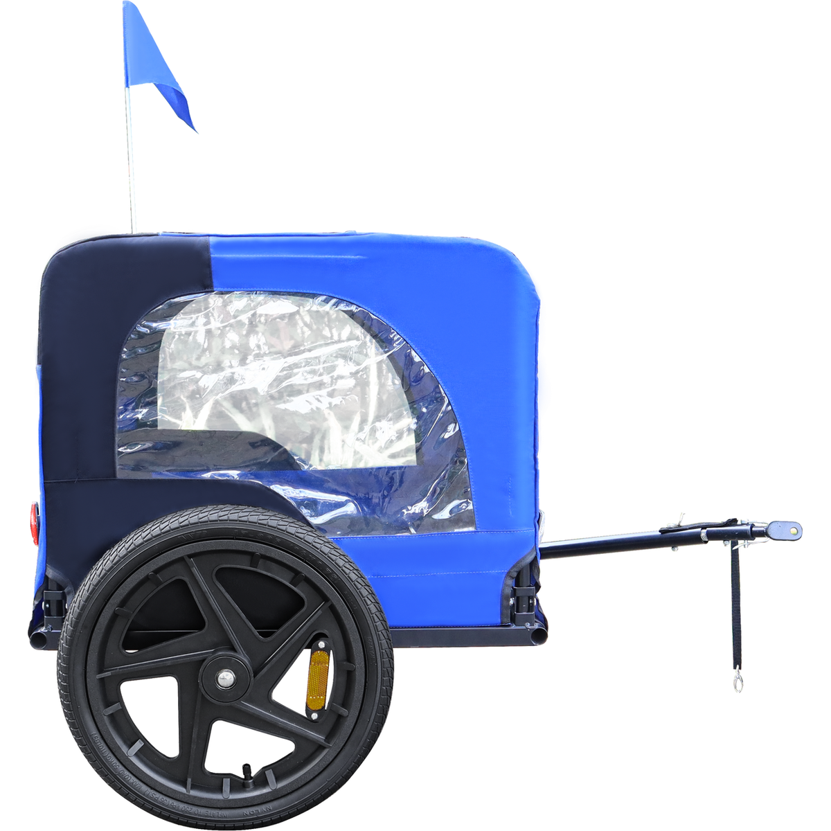 Blue High Quality 16 inch air wheel Pet Bike Trailer for Dogs Foldable Bicycle Pet Trailer