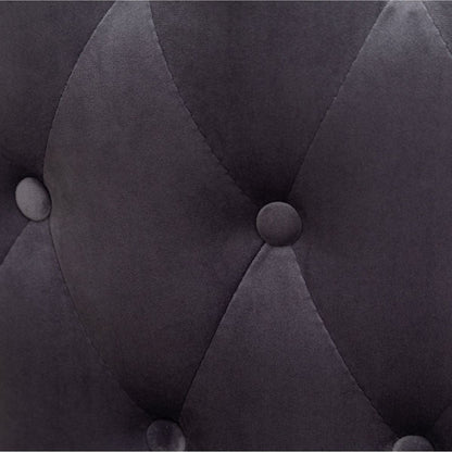 Lindale Contemporary Velvet Upholstered Nailhead Trim Accent Chair, Gray