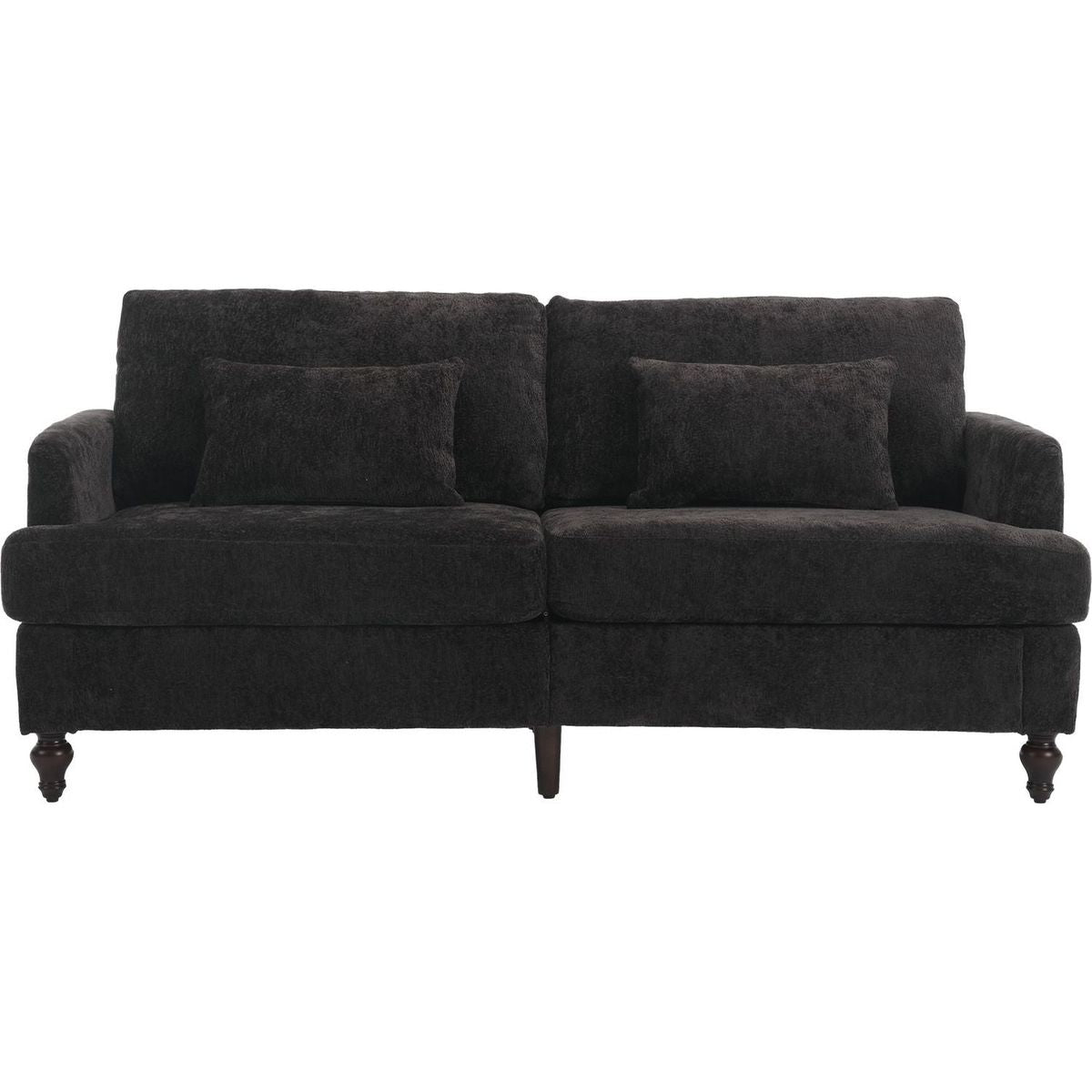 Modern chenille Fabric Loveseat, 2-Seat Upholstered Loveseat Sofa Modern Couch