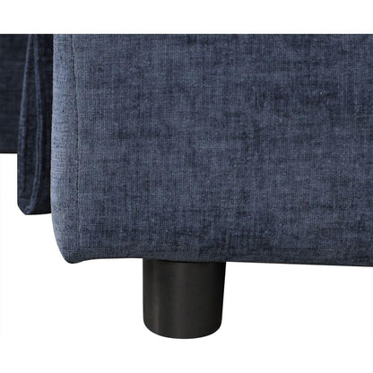 L-shaped Padded Modular Sofa with Storage Space, USB Ports, and Cup Holders on the Armrests, Suitable for Living Rooms, Offices, and Apartments.