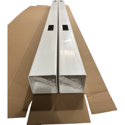 Line Post for White Vinyl Routed Fence Caps Included set of 2