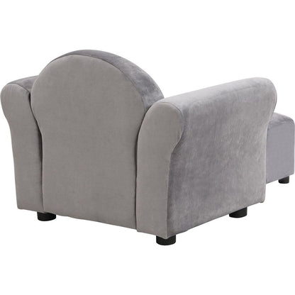 Kids Chair, Kids Upholstered Couch with ottoman