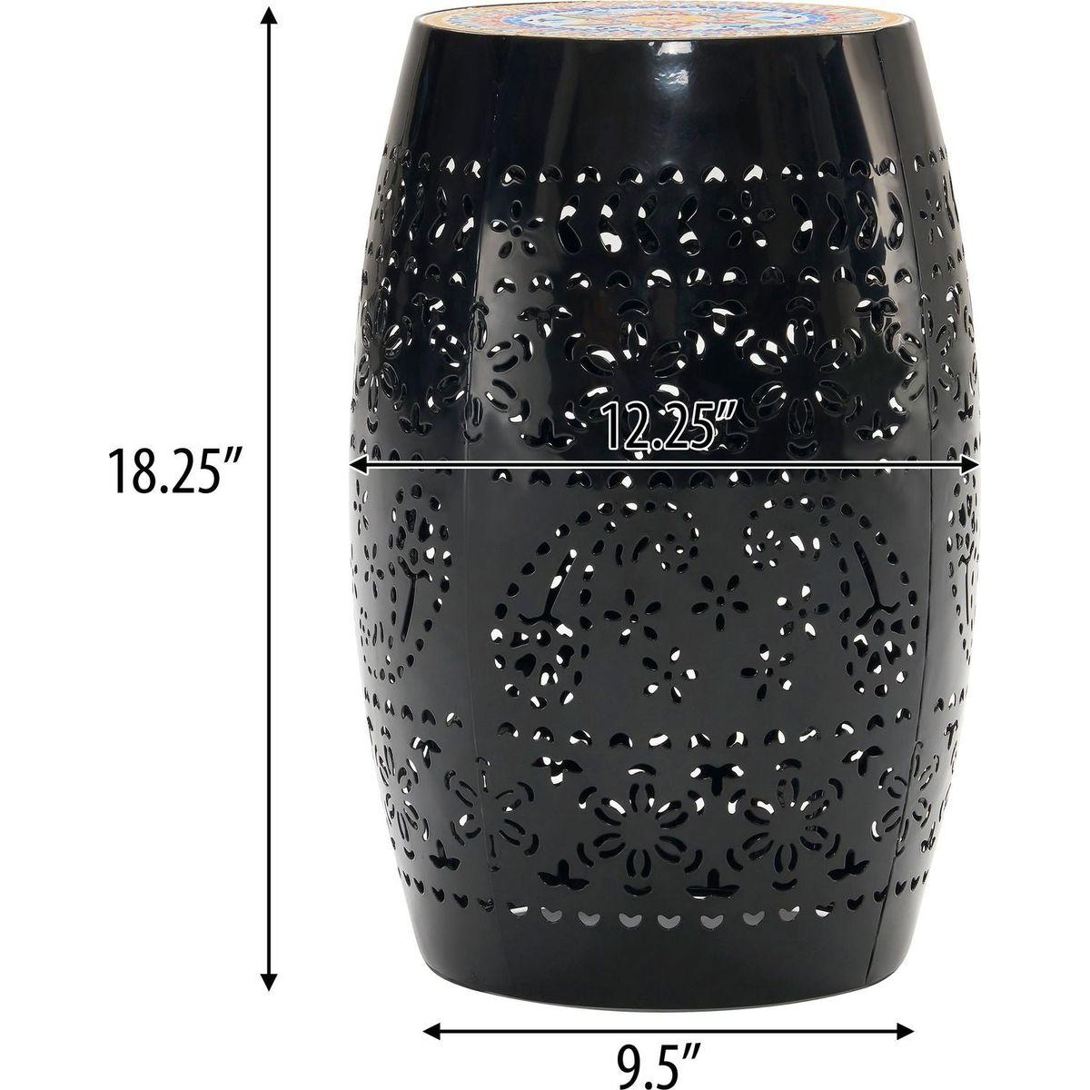 RUBY12" SIDE TABLE -BLACK