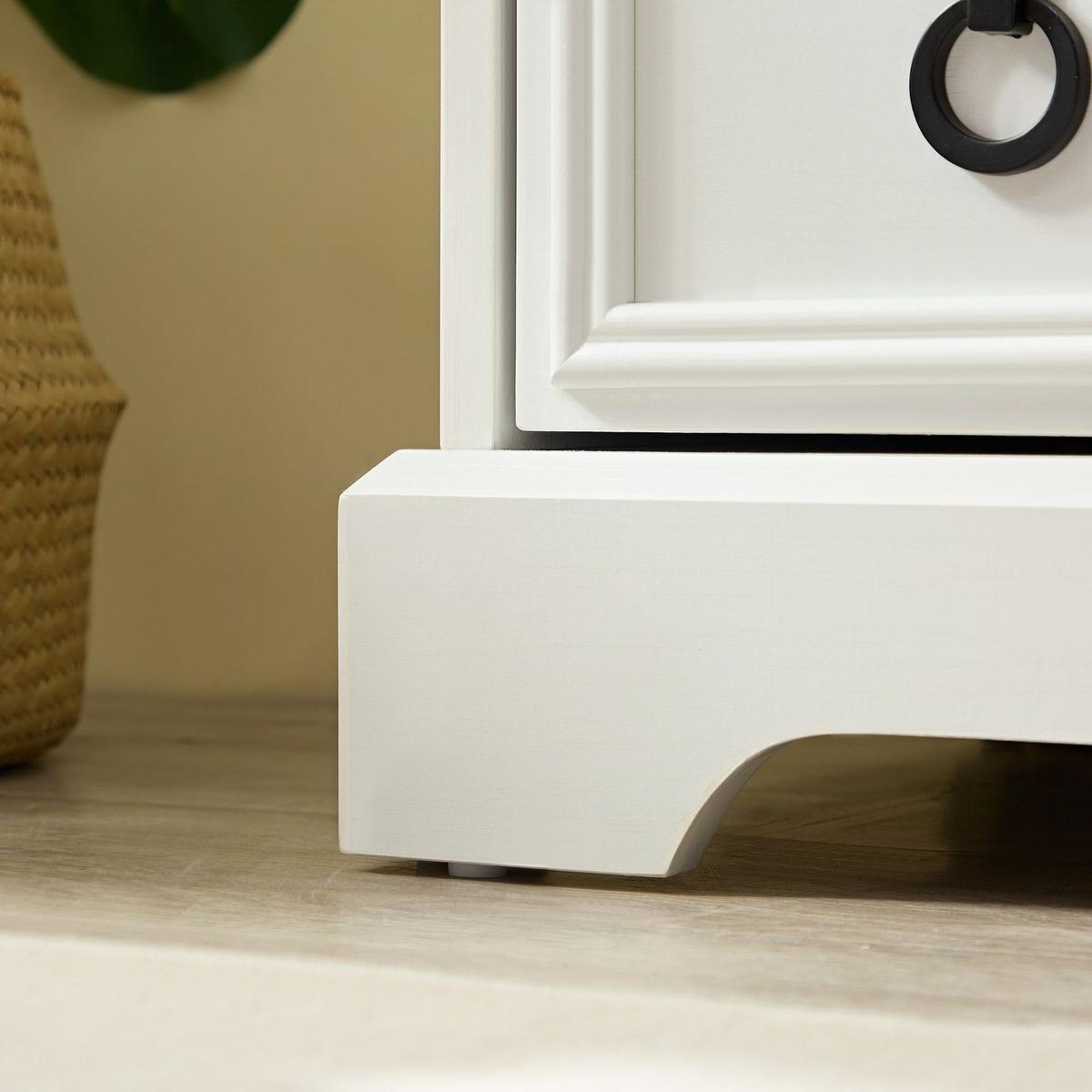 Modern 6 Drawer Dresser, Dressers for Bedroom, Tall Chest of Drawers Closet Organizers & Storage Clothes - Easy Pull Handle, Textured Borders Living Room, Hallway,L 29.53"xW15.75"xH48.03"White