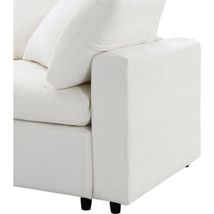 130x65" Modern Modular Cloud Sofa Bed, 6 Seat Chenille Sectional Couch Set with Ottoman,Free Combination,Convertible U Shaped Sleeper Sofa for Living Room, Apartment, 3 Colors