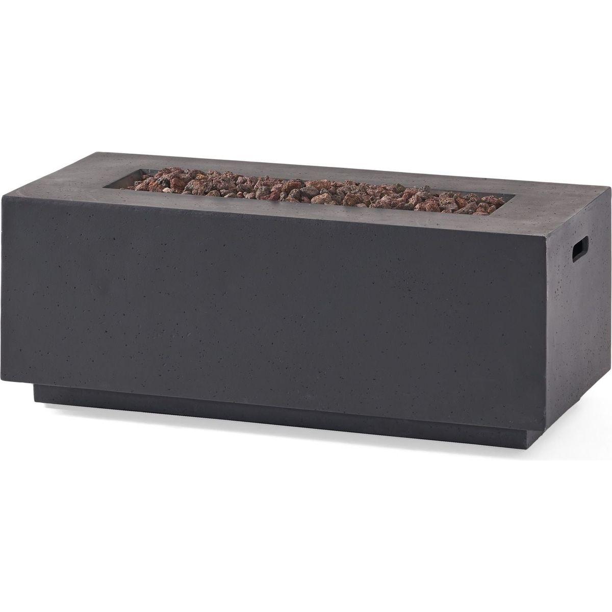 40" RECTANGULAR MGO FIRE PIT - 40 000 BTU