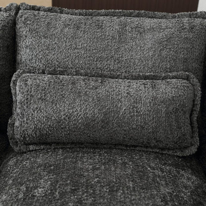 Modern Large chenille Fabric U-Shape Sectional Sofa