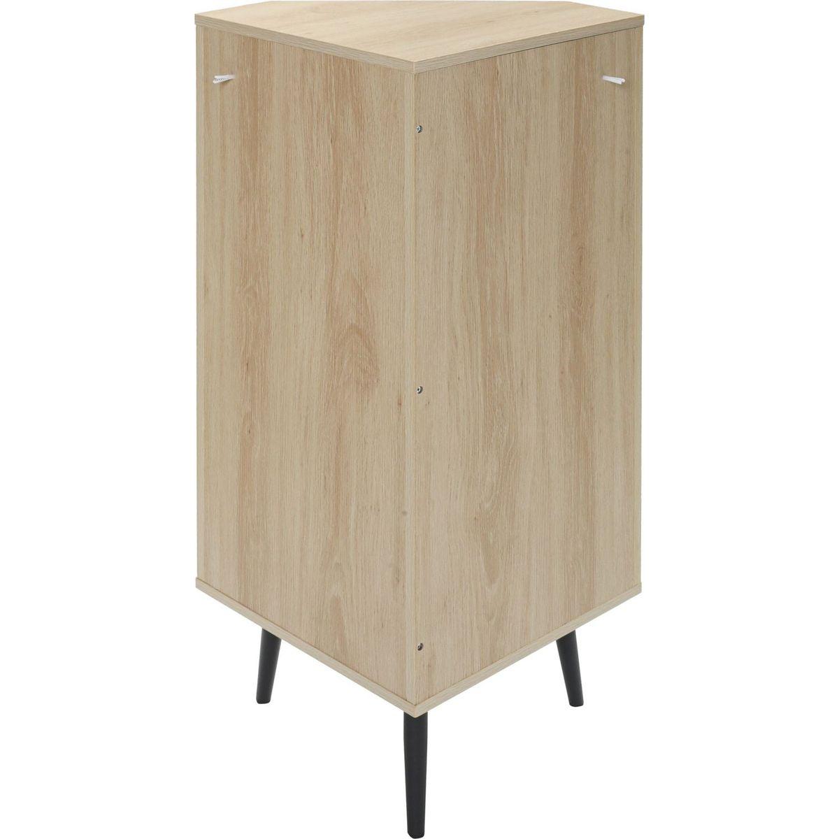 Corner cabinet, Rattan door,Freestanding Corner Tables For Small Spaces, Corner Shelf Stand For Living Room, Kitchen, Bathroom, Bedroom