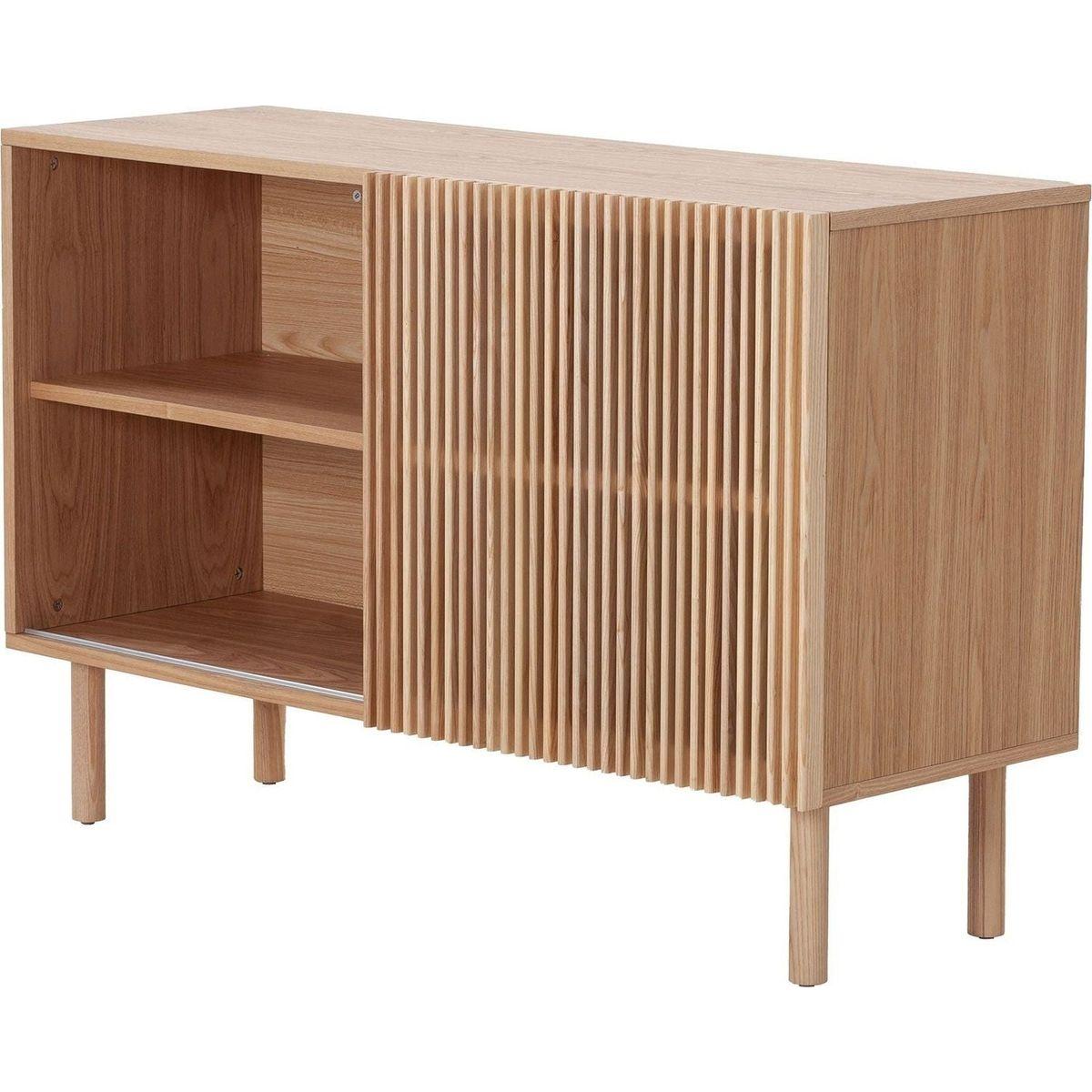 Modern Sideboard with 4 Cabinet, Storage Cabinet, TV Stand, Anti-Topple Design, and Large Countertop