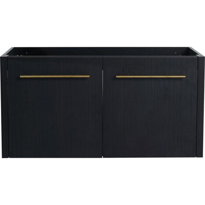 36 Inch Wall-mounted Bathroom Vanity (Only the Cabinet Body, No Top Sink)-BVB09136BCT