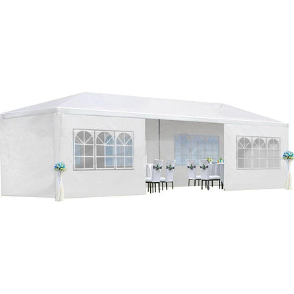 10x30' Wedding Party Canopy Tent Outdoor Gazebo with 8 Removable Sidewalls
