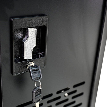 16-Compartment Removable Locking Charging Cabinet for Laptop, Chromebook-Black