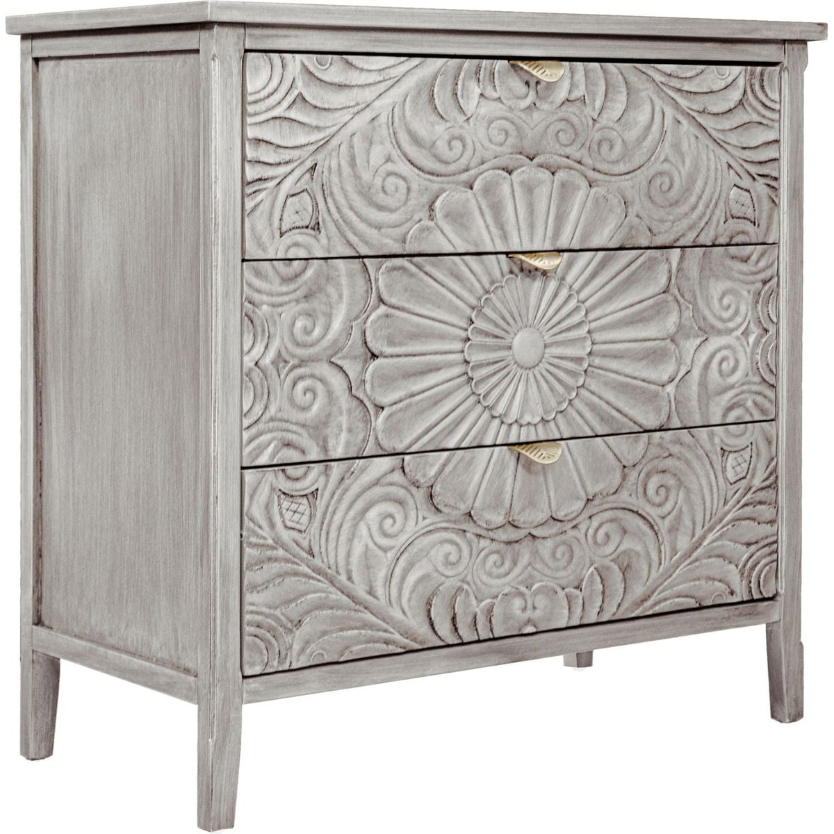 3 Drawer Cabinet, American Furniture, Suitable for Bedroom, Living Room, Study
