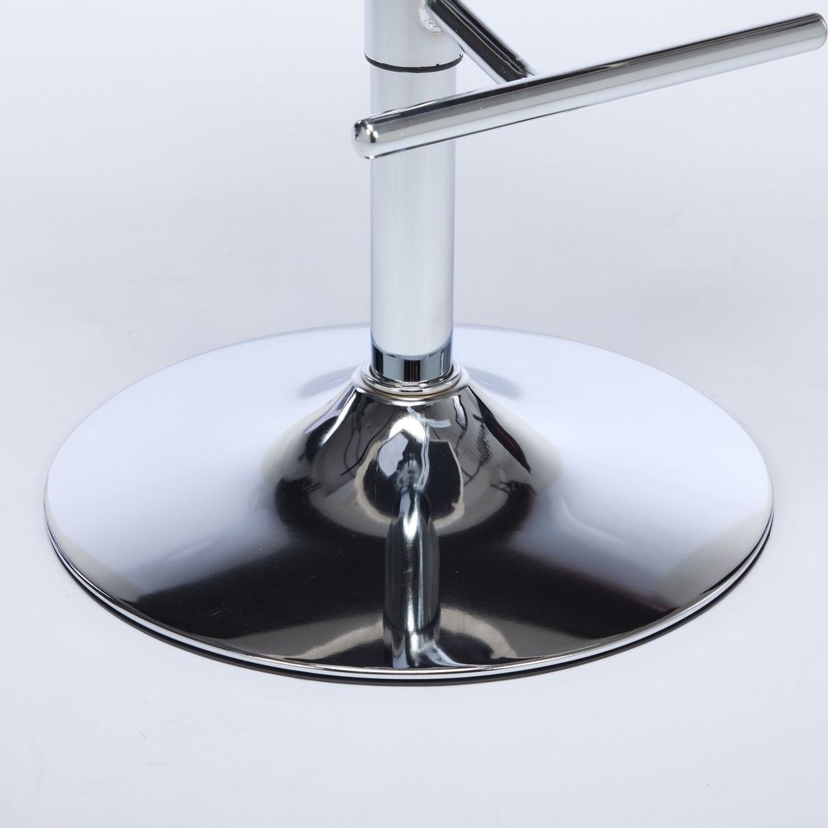 Swivel Barstools Adjusatble Seat Height With Chrome Base, Modern PU Upholstered Bar Stools with the whole Back Tufted, for Home Pub and Kitchen Island,Beige, Set of 2