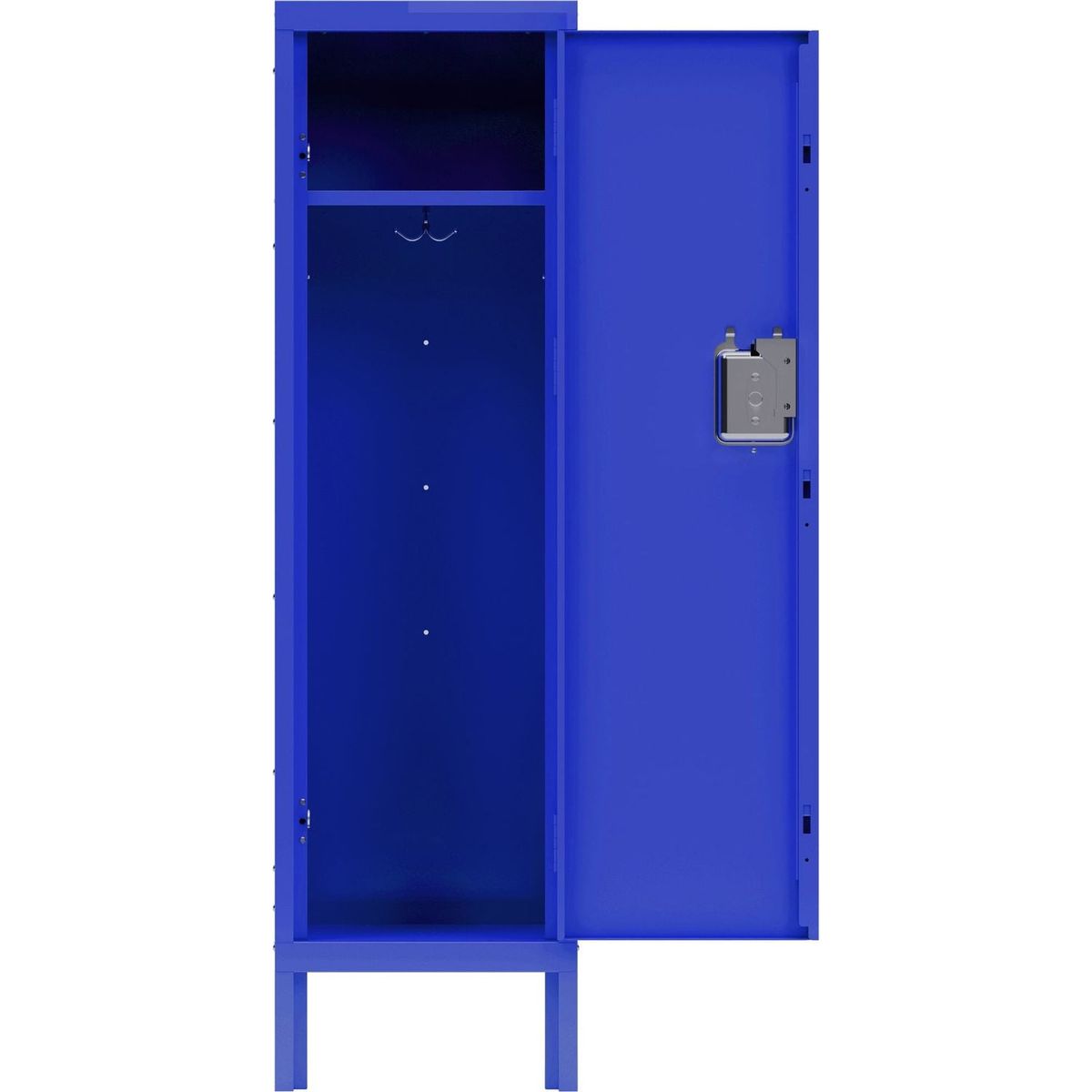 1 Door Tall Single Metal Locker-Retro Style Storage Cabinet--Industrial Furniture--For Living Room/Bedroom/Storage Room/Gym/School--Blue