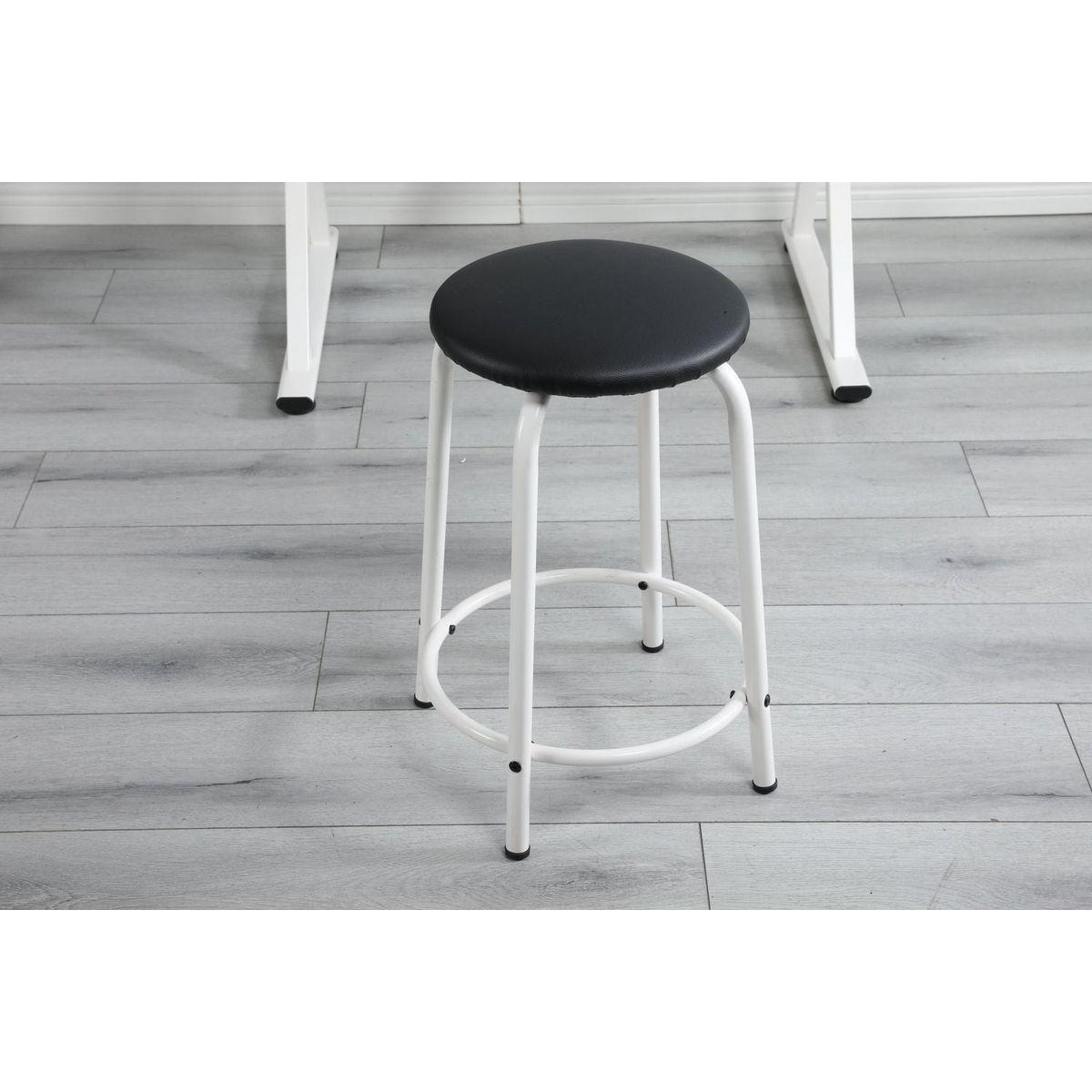 WHITE adjustable tempered glass drafting printing table with chair