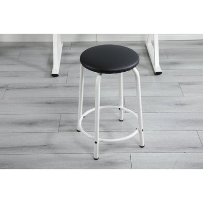 WHITE adjustable tempered glass drafting printing table with chair