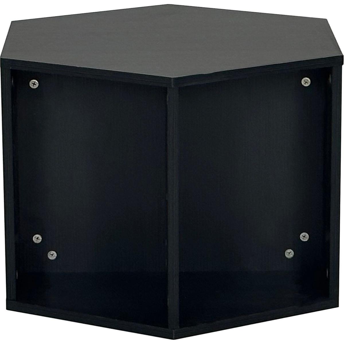 23.62" Hexagonal Coffee Table Side Table Nightstand Burmese Sumac