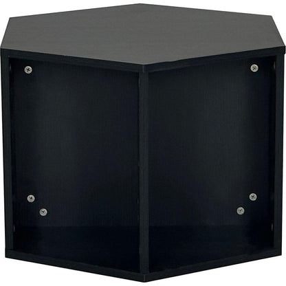 23.62" Hexagonal Coffee Table Side Table Nightstand Burmese Sumac