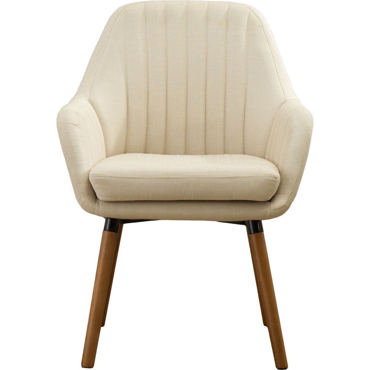 Tuchico Contemporary Fabric Accent Chair, Tan