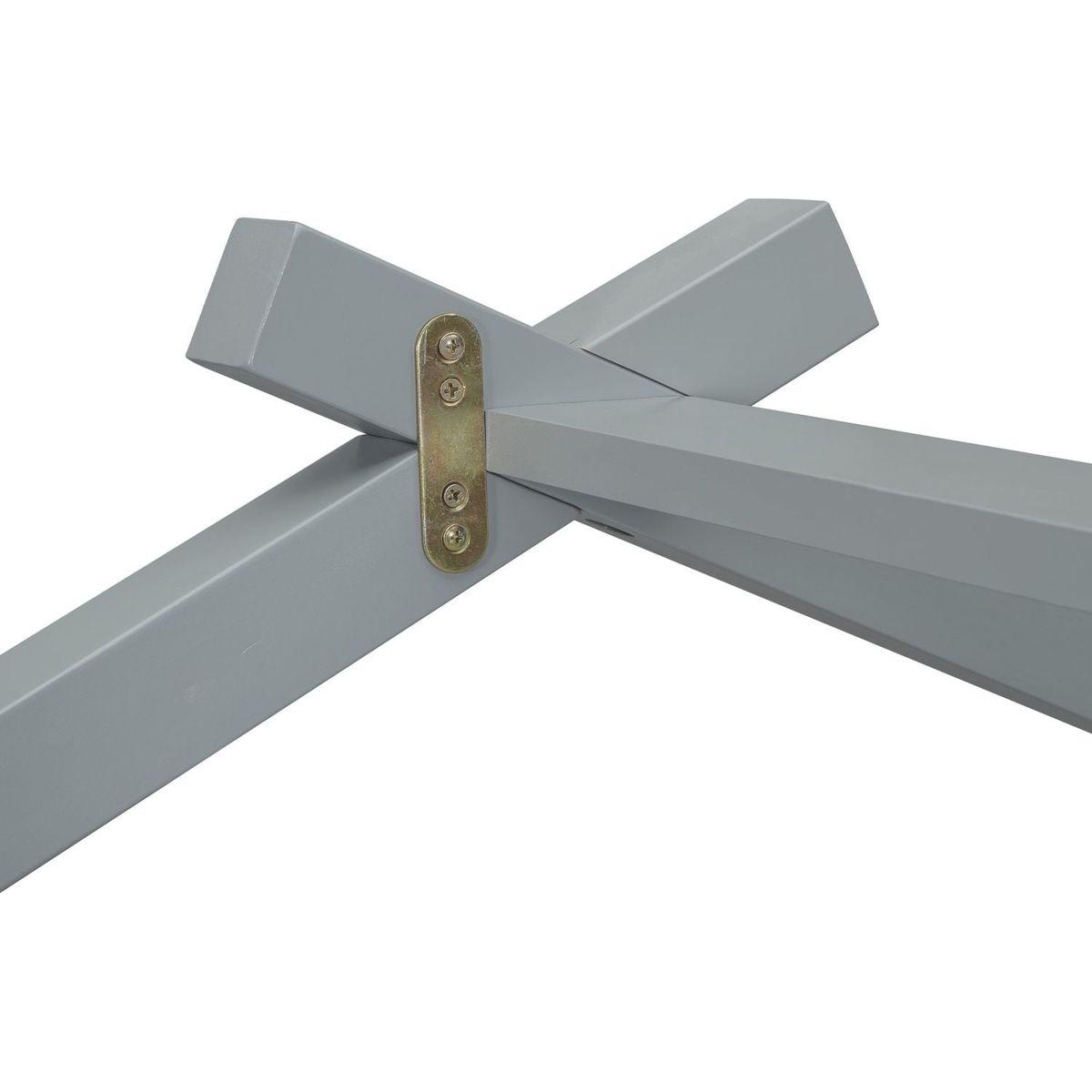 Twin Size House-shaped Bed with Trundle,Grey