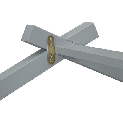 Twin Size House-shaped Bed with Trundle,Grey