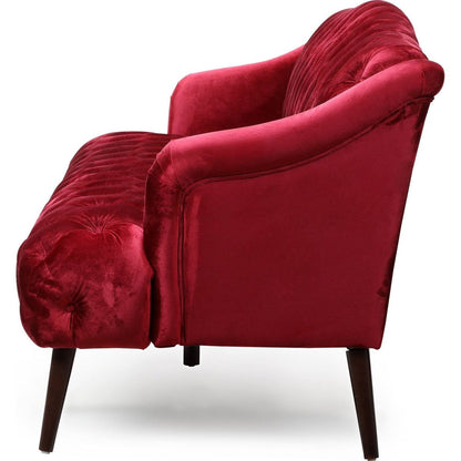 Comfy 3-seat Sofa with Wooden Legs, PU, for Living Room and Study