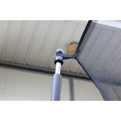 8FT Trampoline with Safety Enclosure Net, Outdoor Trampoline with Heavy Duty Jumping Mat and Spring Cover Padding for Kids and Adults