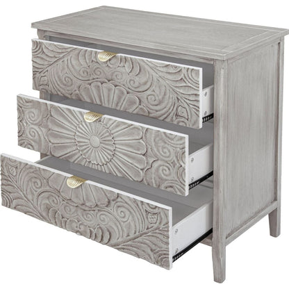 3 Drawer Cabinet, American Furniture, Suitable for Bedroom, Living Room, Study
