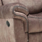 Zubaida Glider Recliner, 2-Tone Chocolate Velvet