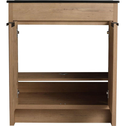 30" Freestanding Bathroom Cabinet With Basin & 2 Soft-Close Cabinet Doors ((KD-PACKING),BVB02430IMO-