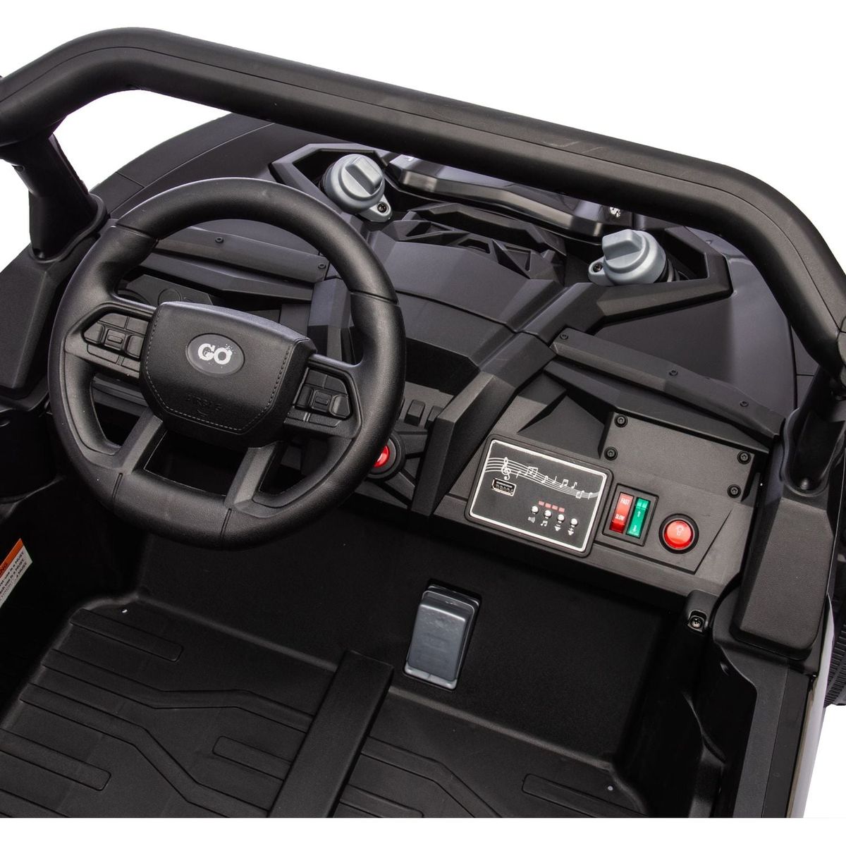 24V Two-Seater Kids Ride On UTV W/Parents Remote Control,Four-Wheel Suspension,Slow Start,Large wheel design,Anti-collision bar,Storage space,Music,USB,Bluetooth,Volume control,LED lights for Kids 3+.